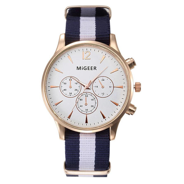 Simple Fashion Fiber Strap Wrist Watch