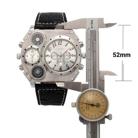 Men's Intricate Military Wrist Watch