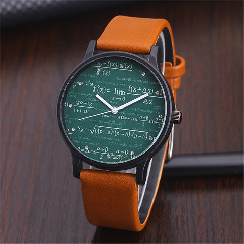 Unisex Creative Math-Style Wrist Watch