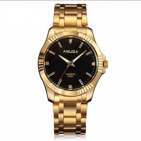 Gold-Plated Luxury Wrist Watch