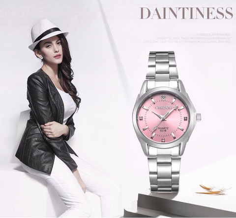 Women's Casual Silver Wrist Watch